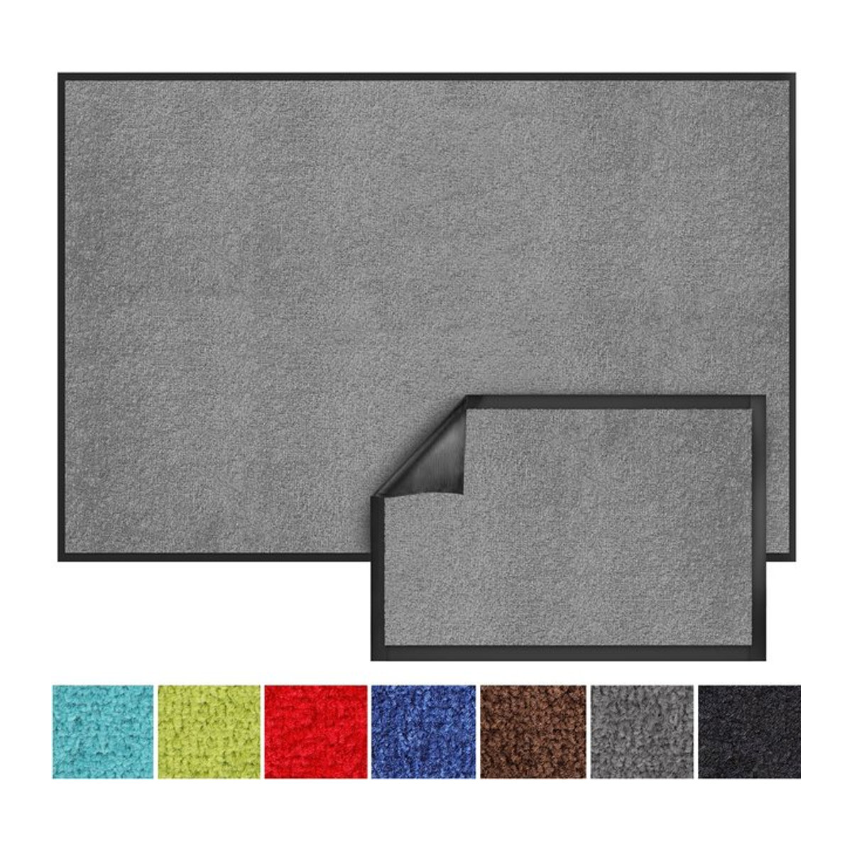 Karat Schmutzfangmatte Monochrom in Silbergrau - Bild 1