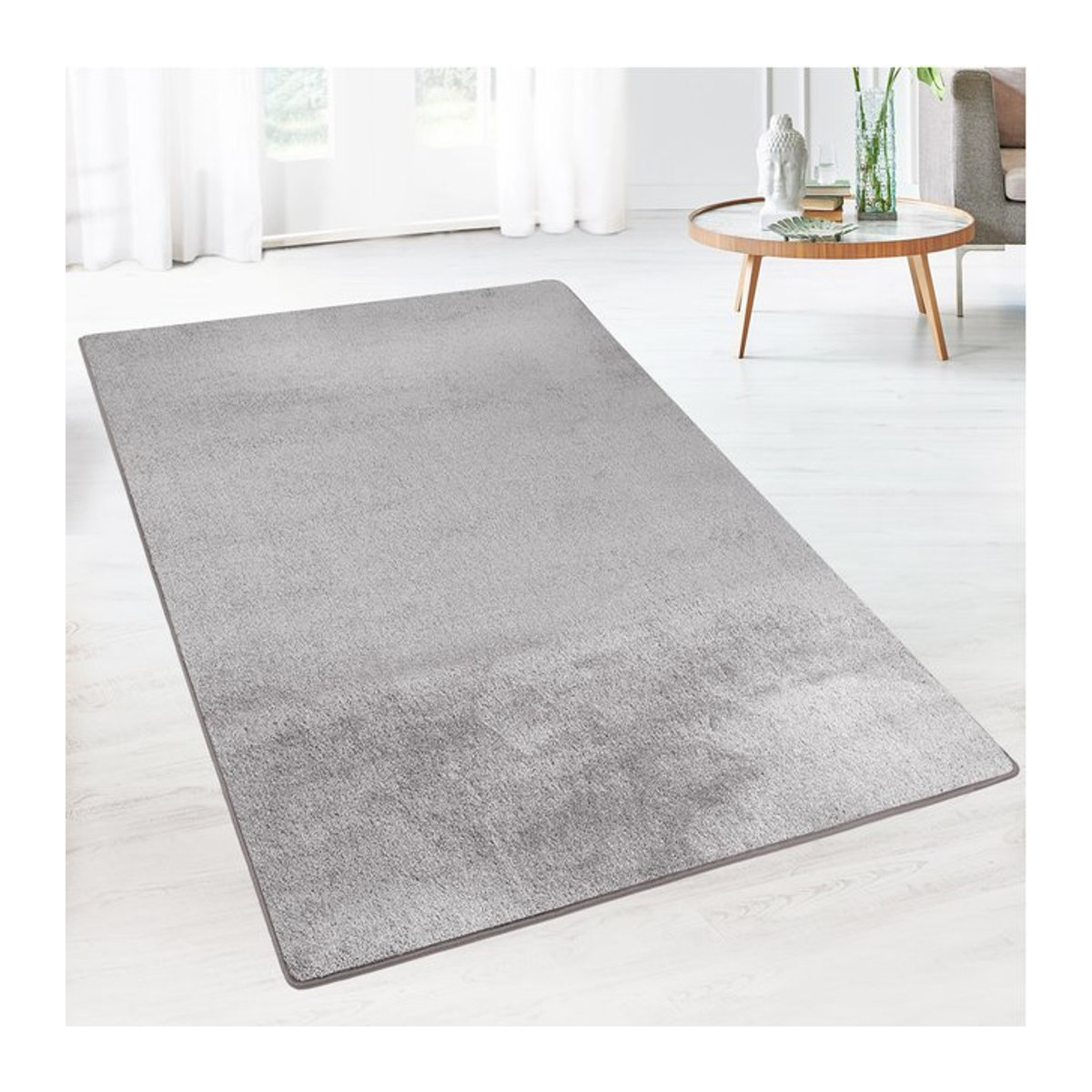 Karat Teppich Sundae in Silber und Grau - Bild 1