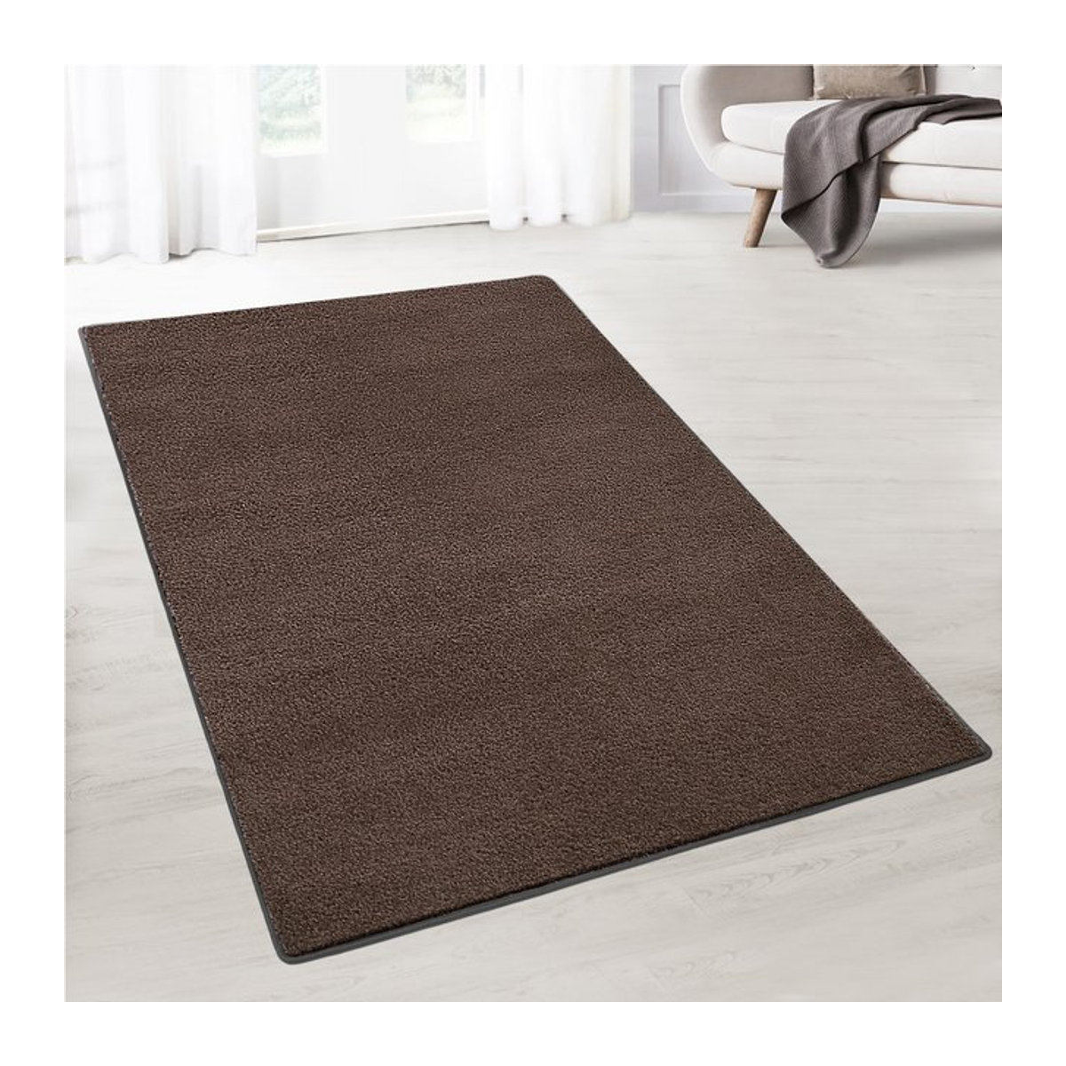 karathomeliving Teppich-Läufer Dynasty in Schlamm, Braun und Beige auf Maß - Bild 1