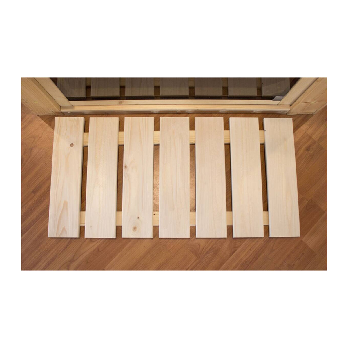 Karibu Sauna Bodenrost aus Fichte natur B: 77 cm, T: 38 cm - Bild 2