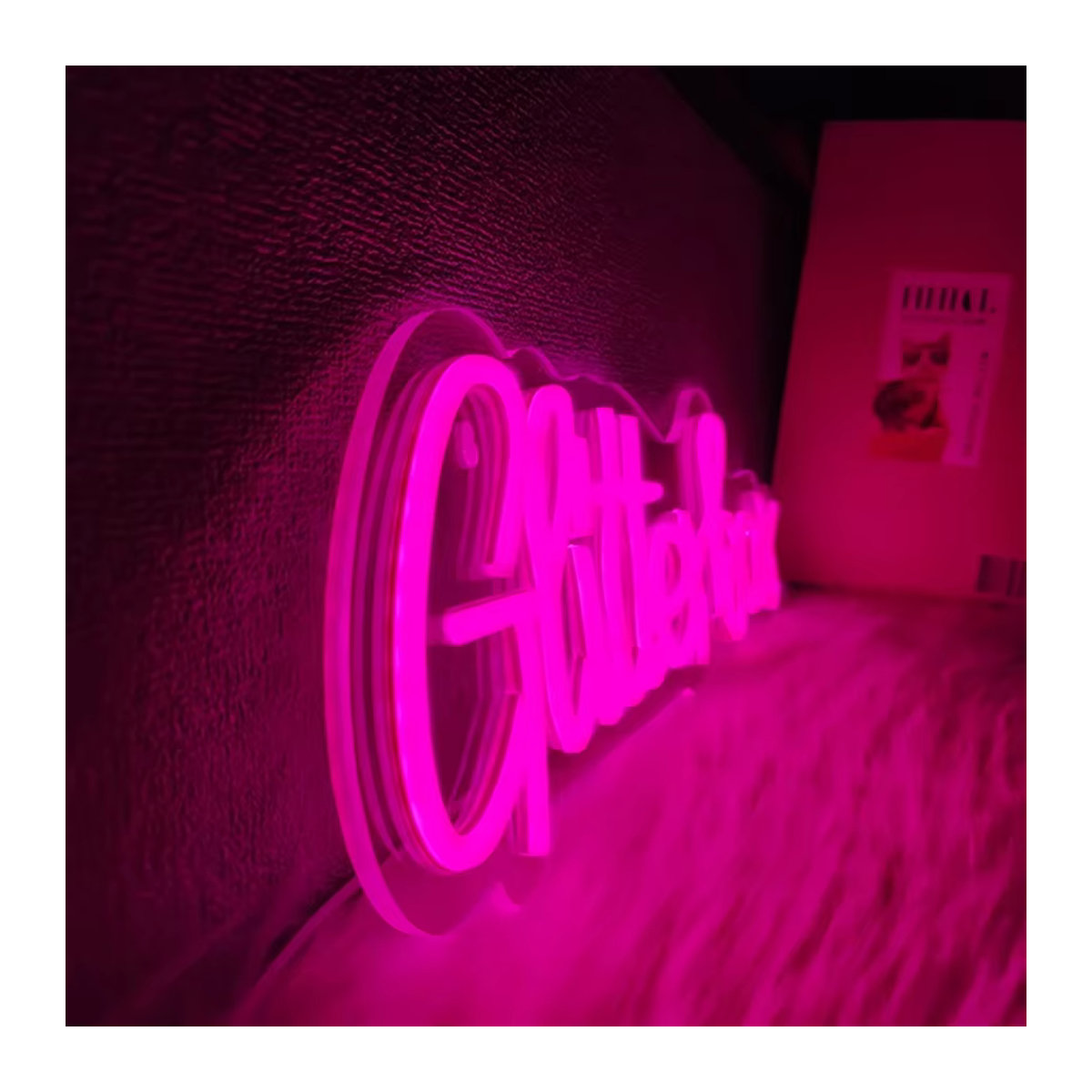 Kartell LED Neon Wandzeichen Rosa für dein Zuhause - Bild 4