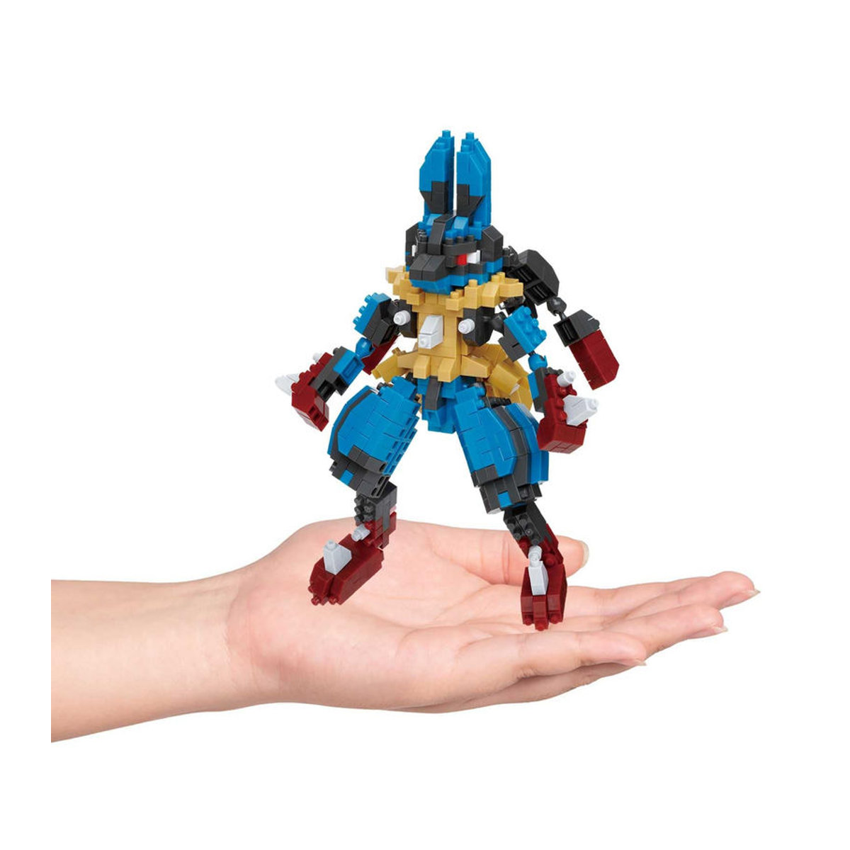 Kawada Nanoblock Mega Lucario Pokémon Konstruktionsspielzeug aus Kunststoff, mehrfarbig, Höhe: 4,5 cm - Bild 6