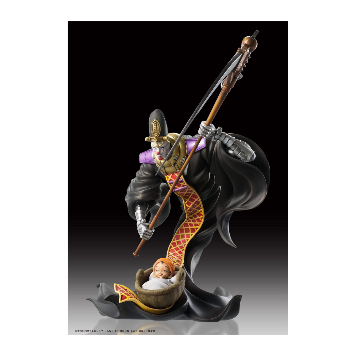 Kawaii-Happy-Selection Statue Legend Bizarre Adventure Teil 13 Mannhaft Figur aus PVC und ABS, Schwarz, Höhe: 22 cm - Bild 2