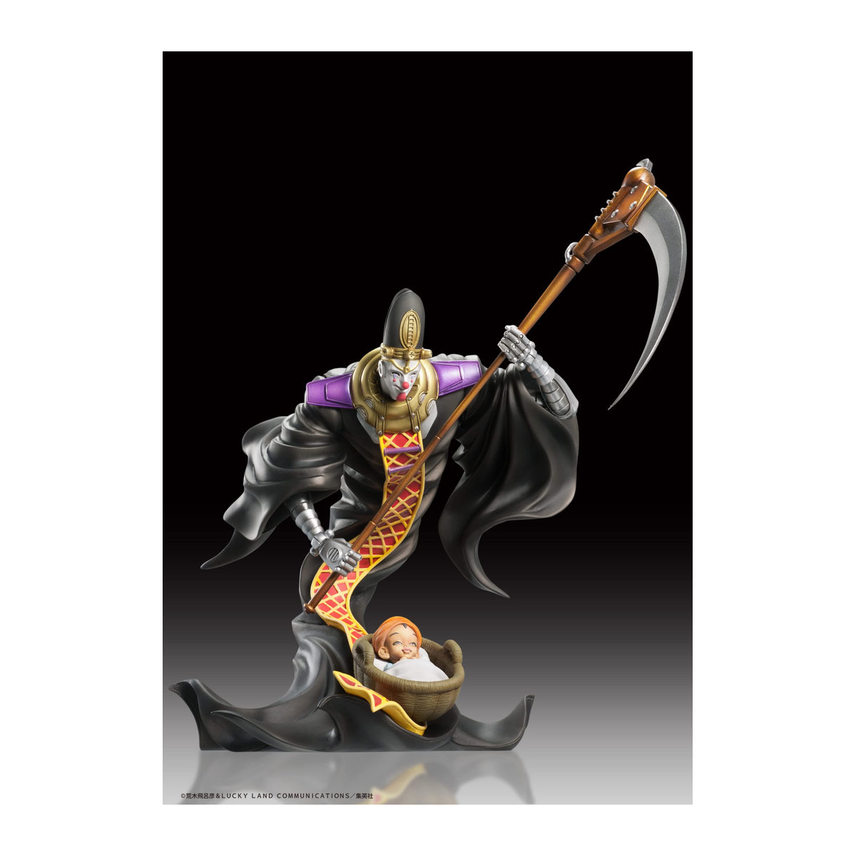 Kawaii-Happy-Selection Statue Legend Bizarre Adventure Teil 13 Mannhaft Figur aus PVC und ABS, Schwarz, Höhe: 22 cm - Bild 3