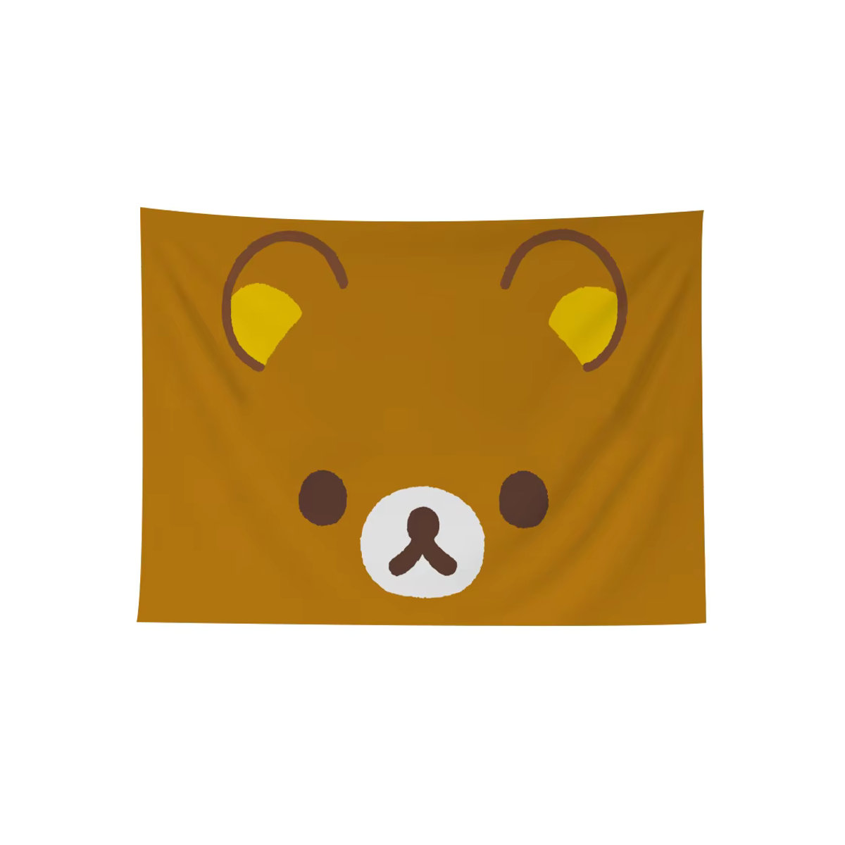Kawaii Rilakkuma Bär Wandteppich im Boho-Stil mit Mandala-Design, mehrfarbig, rechteckig - Bild 7