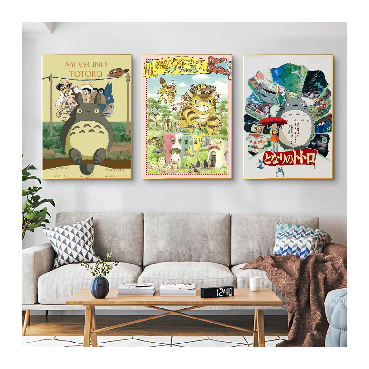 Kawaii Totoro Klassik Film Poster als mehrfarbiger Kunstdruck auf Papier für deine Wanddekoration - Bild 3