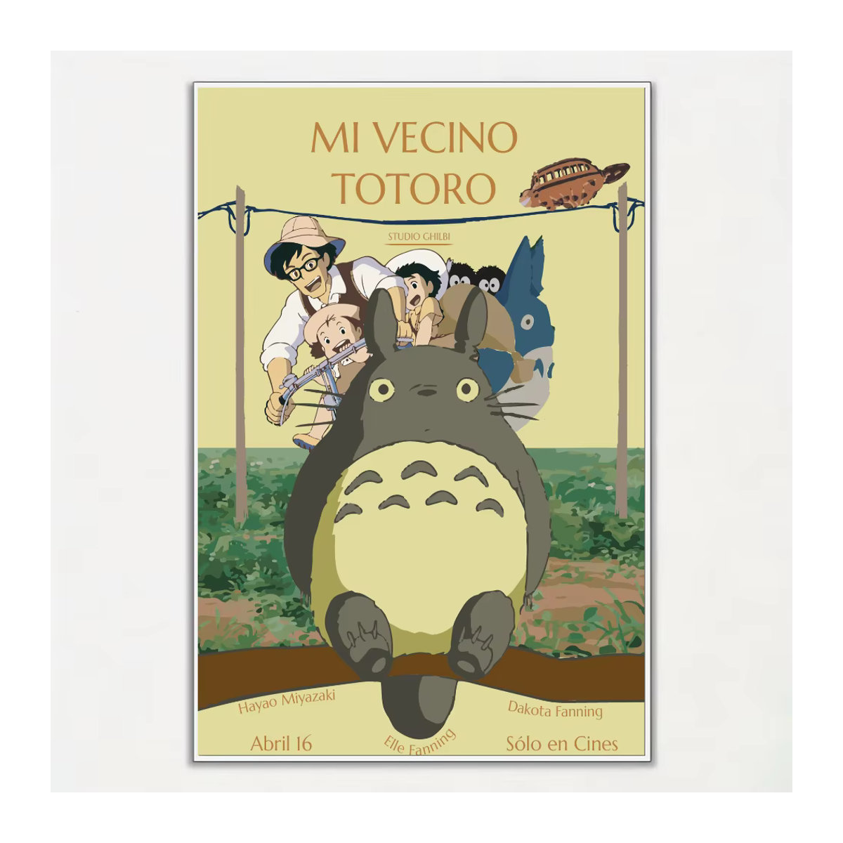 Kawaii Totoro Klassik Film Poster als mehrfarbiger Kunstdruck auf Papier für deine Wanddekoration - Bild 4