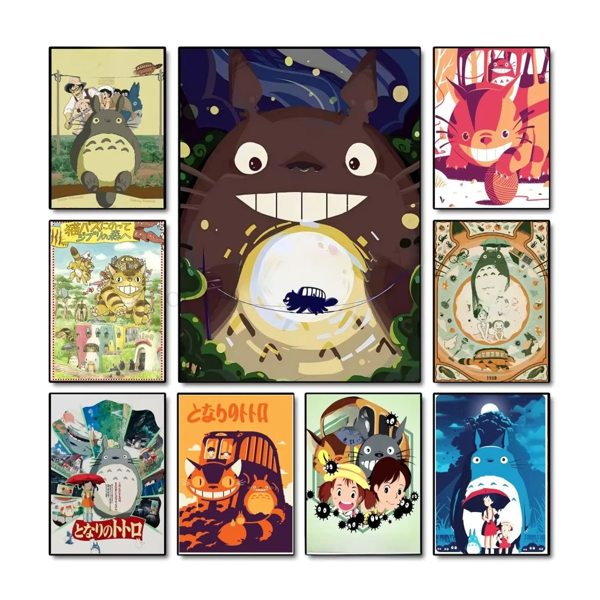 Kawaii Totoro Klassik Film Poster als mehrfarbiger Kunstdruck auf Papier für deine Wanddekoration - Bild 6