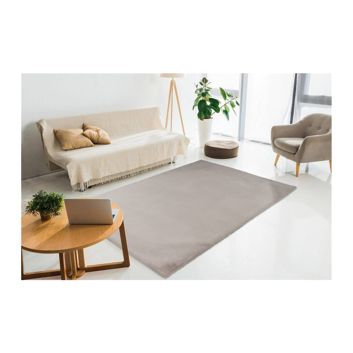 KAYOOM Hochflorteppich Venezuela Caracas in Silber, B/L: 80 x 150 cm - Bild 4