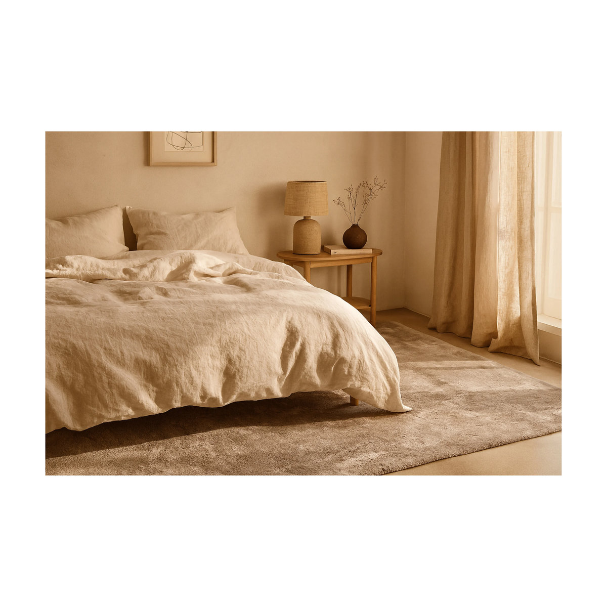 KAYOOM Hochflorteppich Venezuela Caracas in Taupe, B/L: 60 x 110 cm - Bild 2