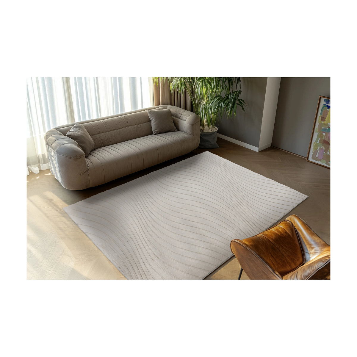 KAYOOM Teppich Kierk in Helltaupe/Beige, B: 150 cm, T: 80 cm - Bild 2