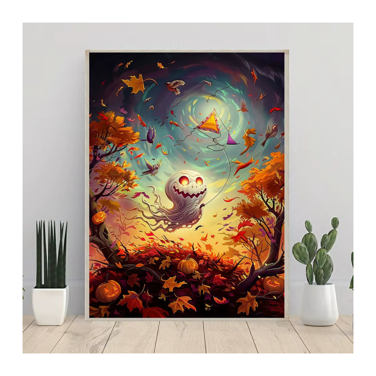 KAYOU 5D Diamant Malerei Kit Horror Kürbis Mosaik Kunst Bild DIY Halloween Dekoration Mehrfarbig - Bild 2