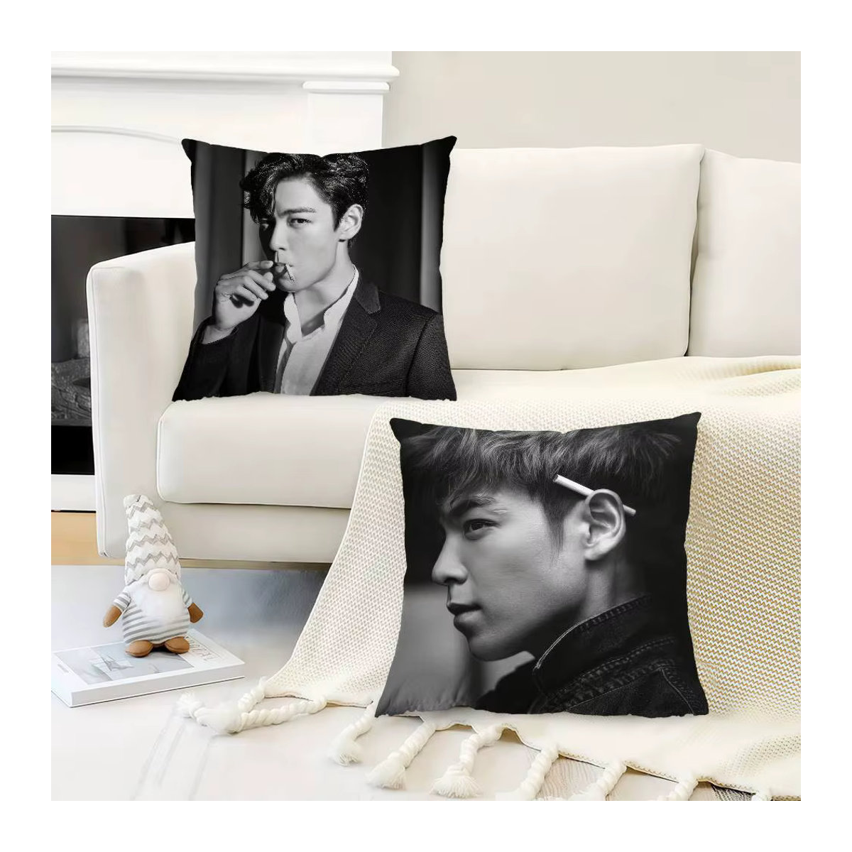 KAYOU Anime Kissenbezug Fashion T-Top Sänger Choi Seung-hyun, mehrfarbig, B/T/H: 45 x 45 x 0 cm - Bild 4