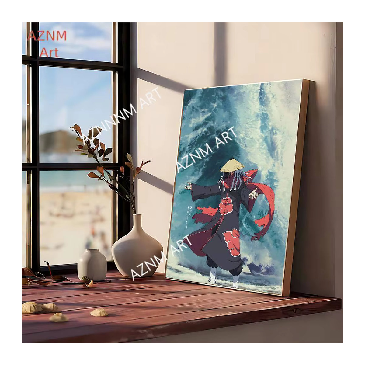 KAYOU Anime Leinwandbild Itachi Uchiha Akatsuki Porträt im Vintage-Stil, mehrfarbige Wanddekoration für dein Wohnzimmer - Bild 2
