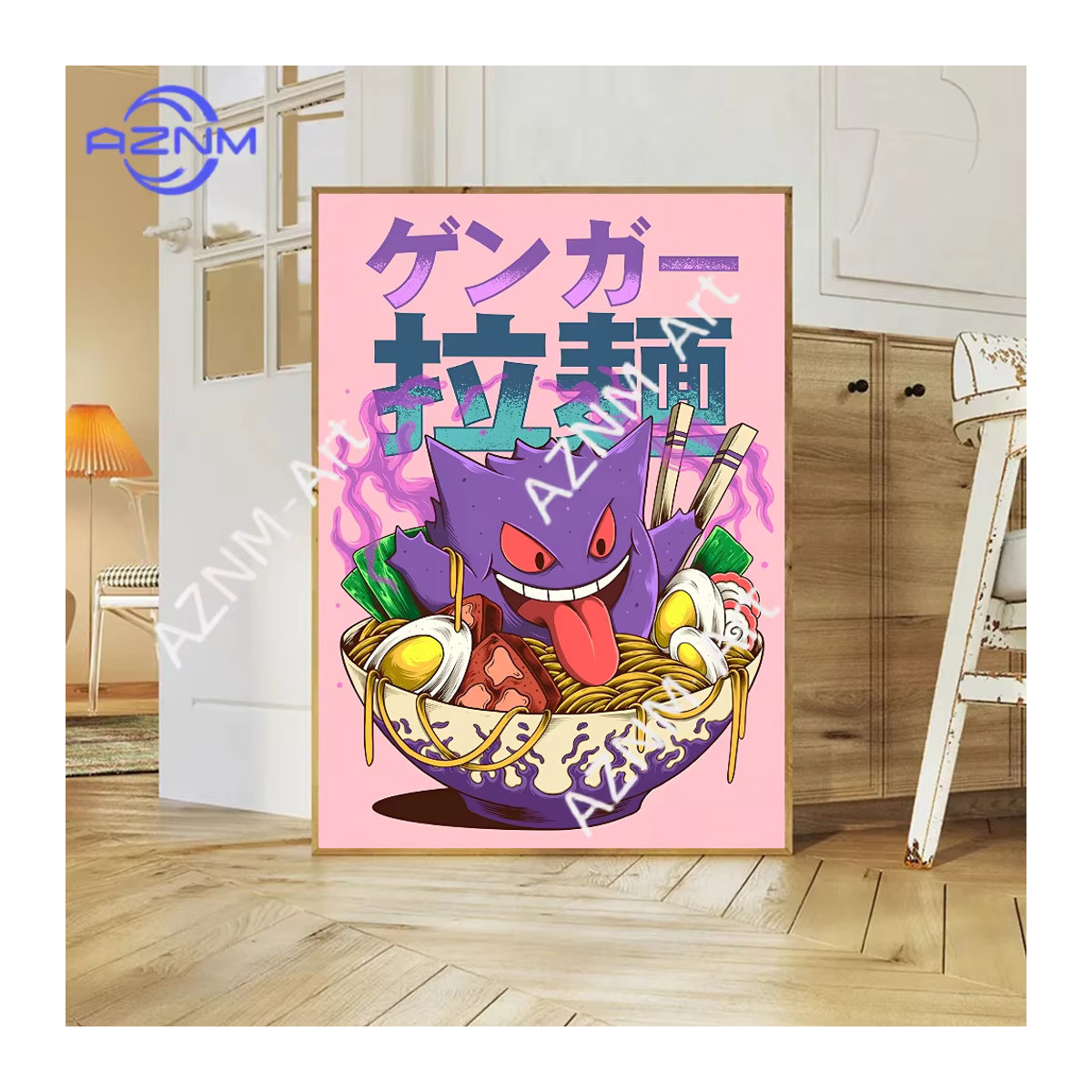 KAYOU Anime Pokemon Kunst-Leinwandposter als mehrfarbige Wanddekoration im Hochformat - Bild 2