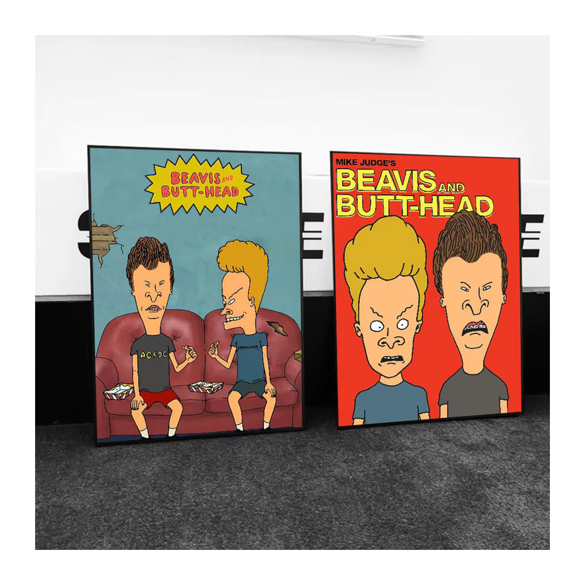Kayou Beavis And Bolt-Head Wanddekoration, selbstklebender mehrfarbiger Papieraufkleber in Rechteckform - Bild 2