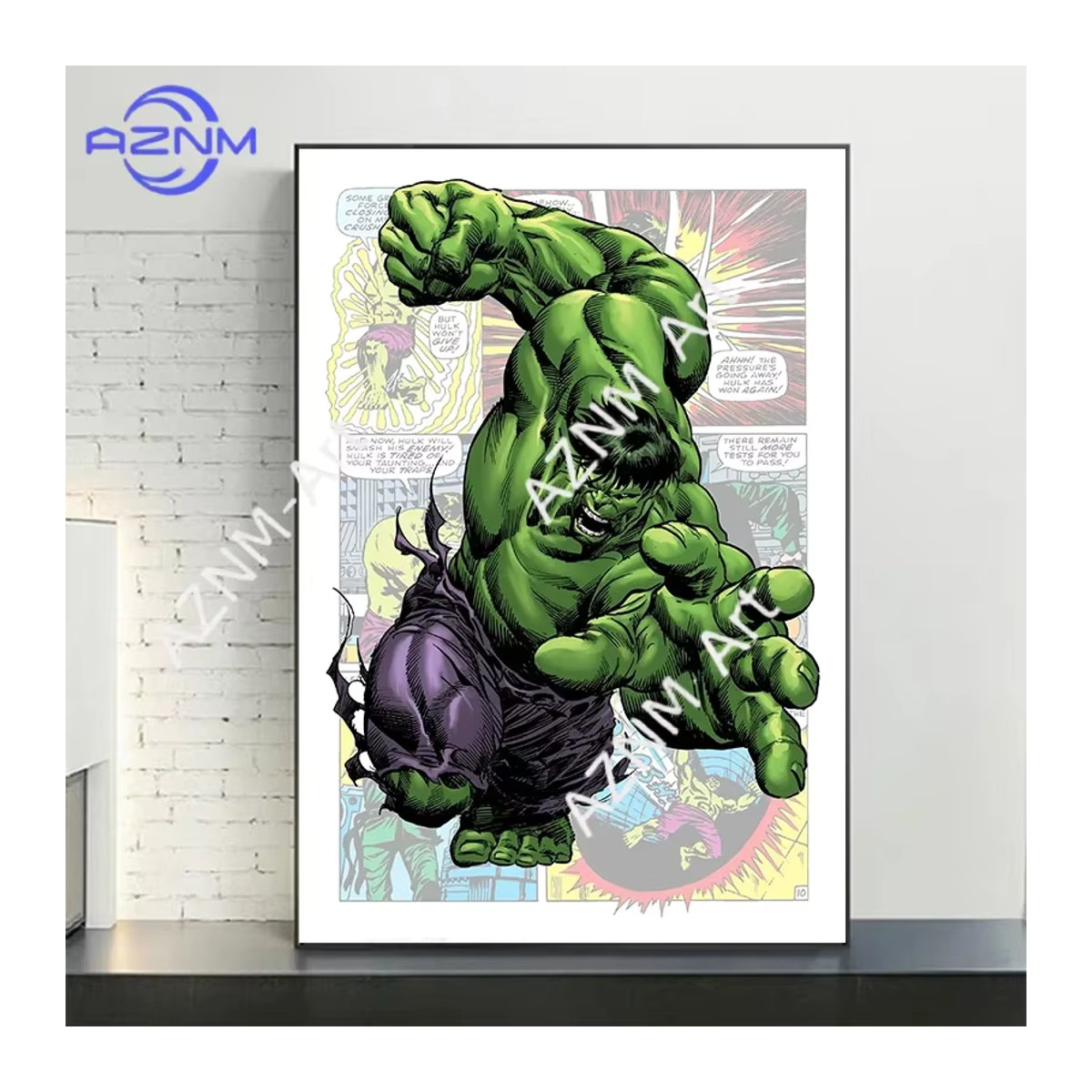 KAYOU Comic-Superhelden-Poster-Set aus Leinwand mit 8 mehrfarbigen Porträt-Grafiken für die Wandmontage im Kinderzimmer - Bild 2