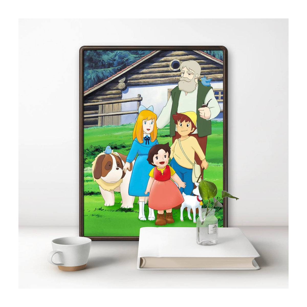 KAYOU Diamantmalerei Heidi Mädchen in den Alpen DIY Diamantstickerei als Wanddekoration für Kinder, mehrfarbig - Bild 2