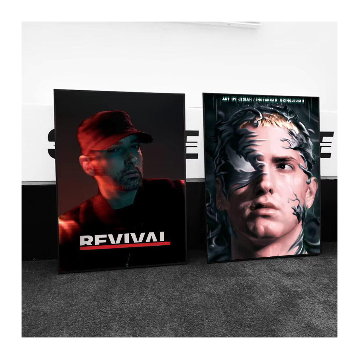 Kayou Eminem Hip Hop Rapper Wandposter Selbstklebender Wasserdichter Papieraufkleber Mehrfarbig - Bild 3