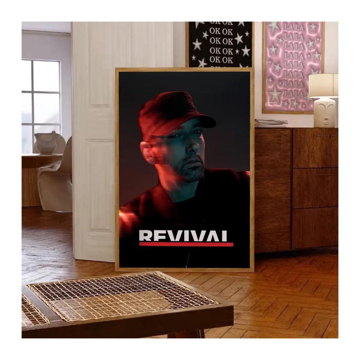 Kayou Eminem Hip Hop Rapper Wandposter Selbstklebender Wasserdichter Papieraufkleber Mehrfarbig - Bild 6