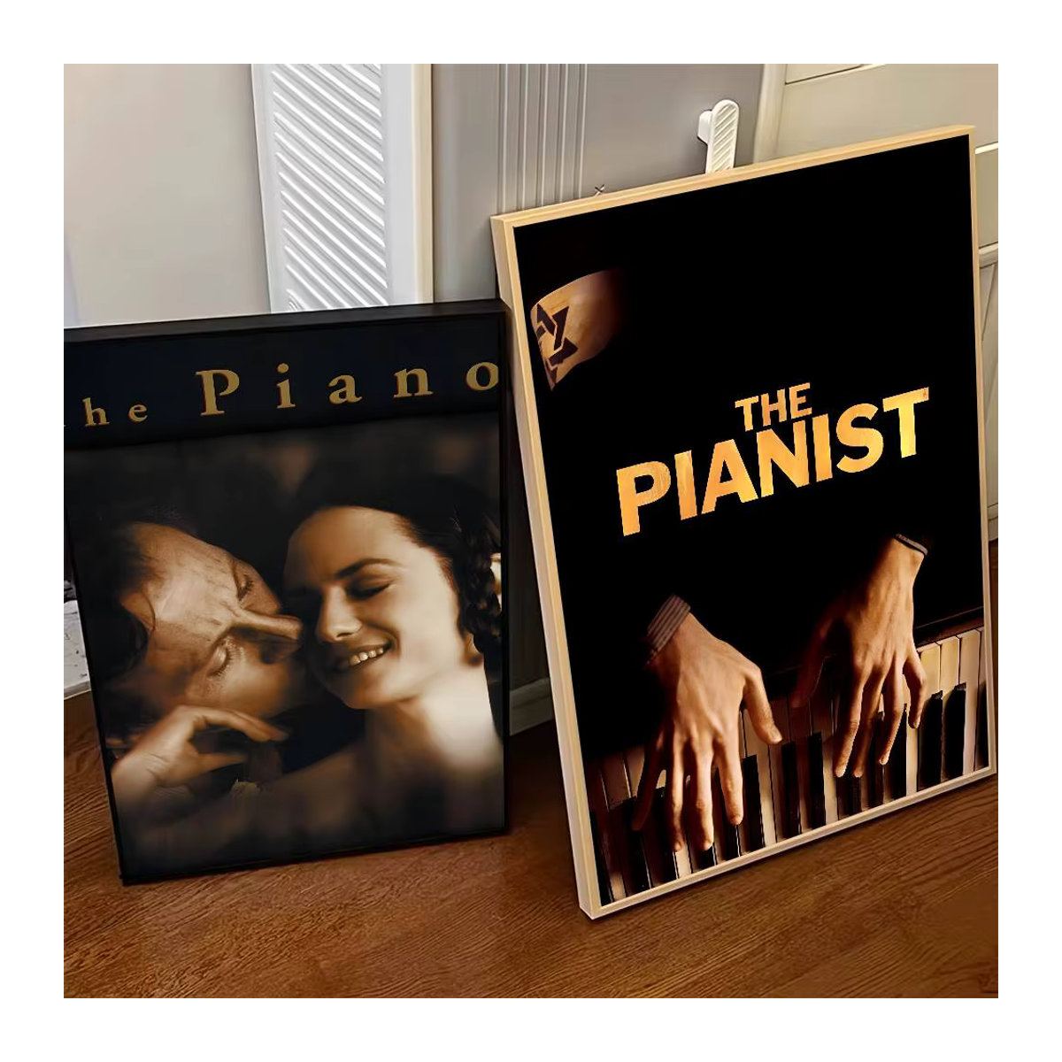 Kayou Film-Poster Der Klavierlehrer La Pianiste als selbstklebender Kunst-Aufkleber aus wasserfestem Papier, mehrfarbig, rechteckig - Bild 3