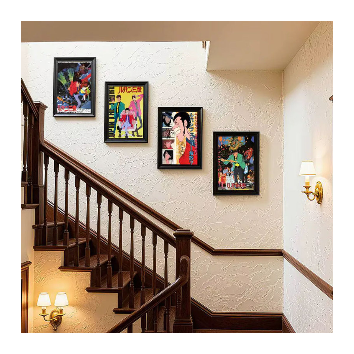 Kayou Lupin der Dritte Retro-Poster Kunstdruck im Vintage-Stil, mehrfarbig, Papier, Hochformat - Bild 4