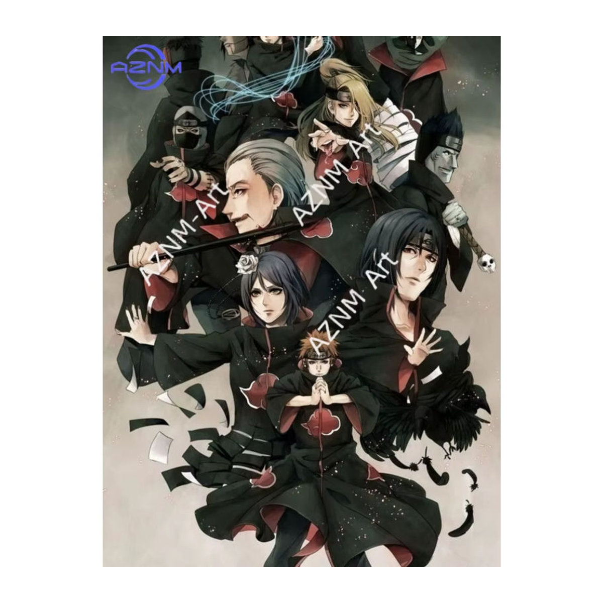 KAYOU Naruto Anime Wandkunst-Poster Porträt in Mehrfarbig für Wohnzimmer und Schlafzimmer - Bild 3