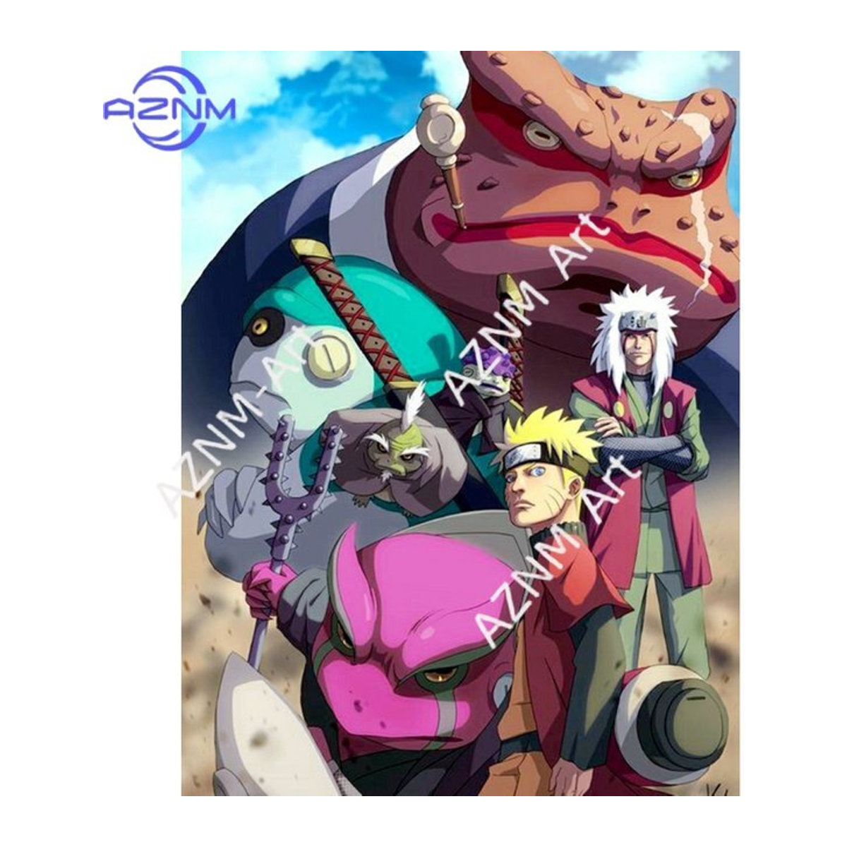 KAYOU Naruto Shippuden Poster mehrfarbig für Wohnzimmer und Schlafzimmer - Bild 1