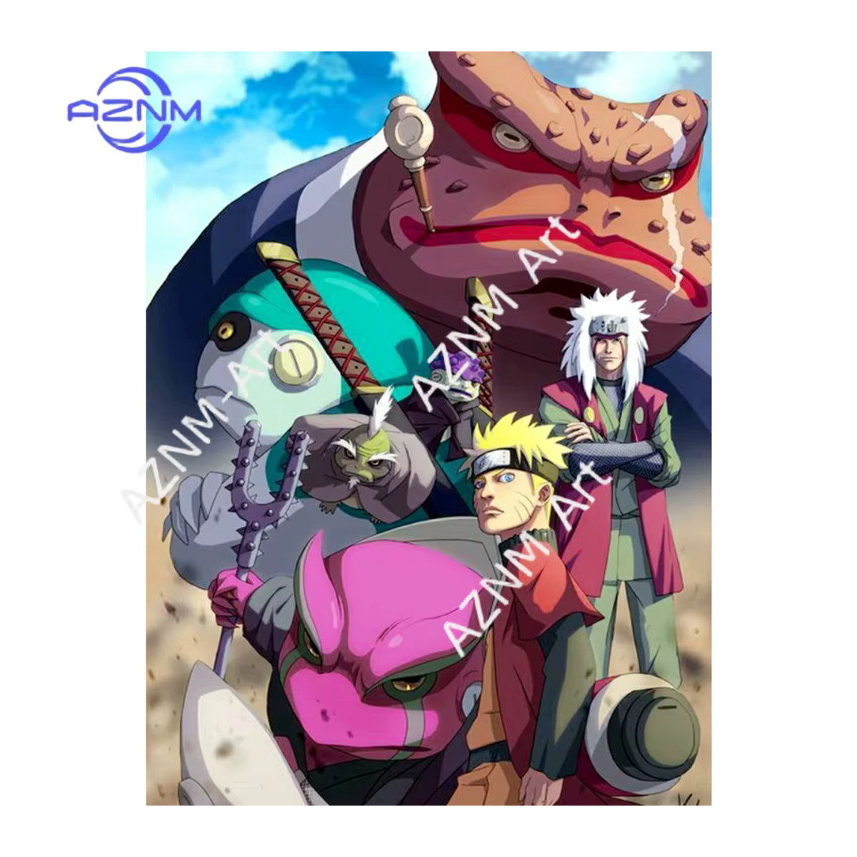 KAYOU Naruto Shippuden Poster mehrfarbig für Wohnzimmer und Schlafzimmer - Bild 2