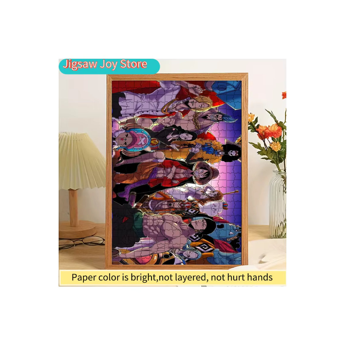 KAYOU One Piece Strohhut-Piraten Crew Wanddekoration Puzzle aus Papier, mehrfarbig, Querformat - Bild 5