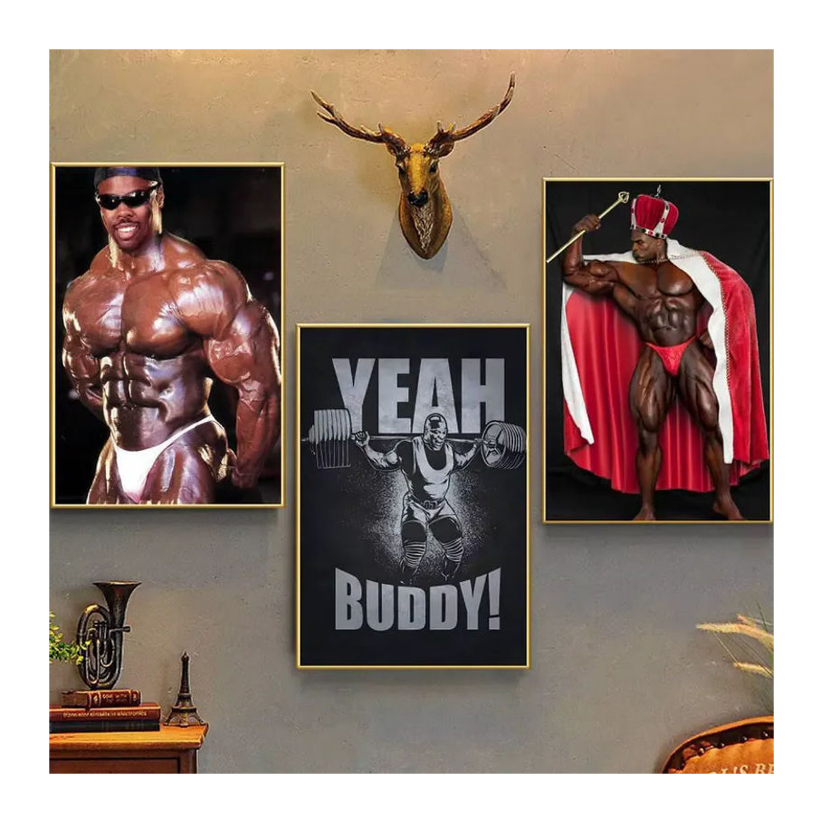 Kayou Ronnie Coleman Mr O-Olympia Poster, selbstklebender und wasserfester Kunstdruckaufkleber aus Papier, mehrfarbig, rechteckig - Bild 2