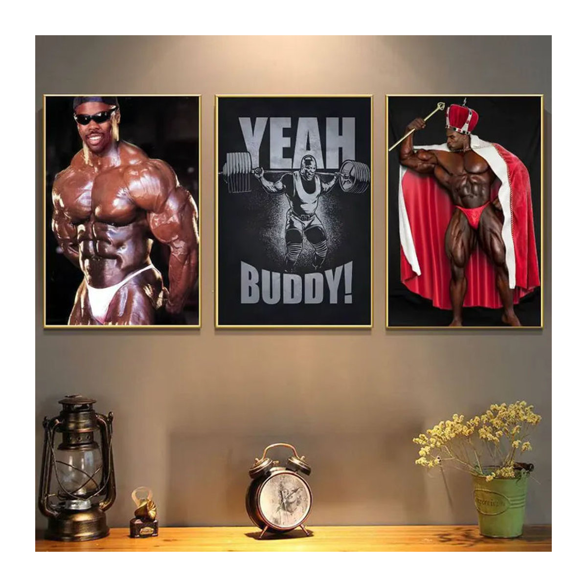 Kayou Ronnie Coleman Mr O-Olympia Poster, selbstklebender und wasserfester Kunstdruckaufkleber aus Papier, mehrfarbig, rechteckig - Bild 3