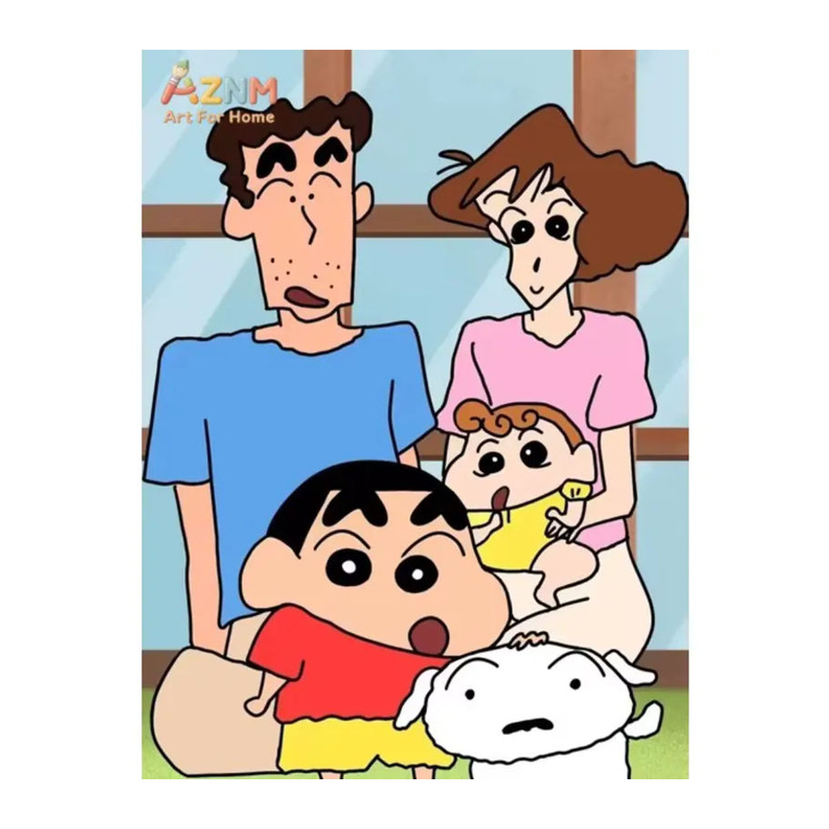 KAYOU Shin-chan Anime Leinwanddruck Mehrfarbig Dekoration für Kinder und Wohnzimmer - Bild 2