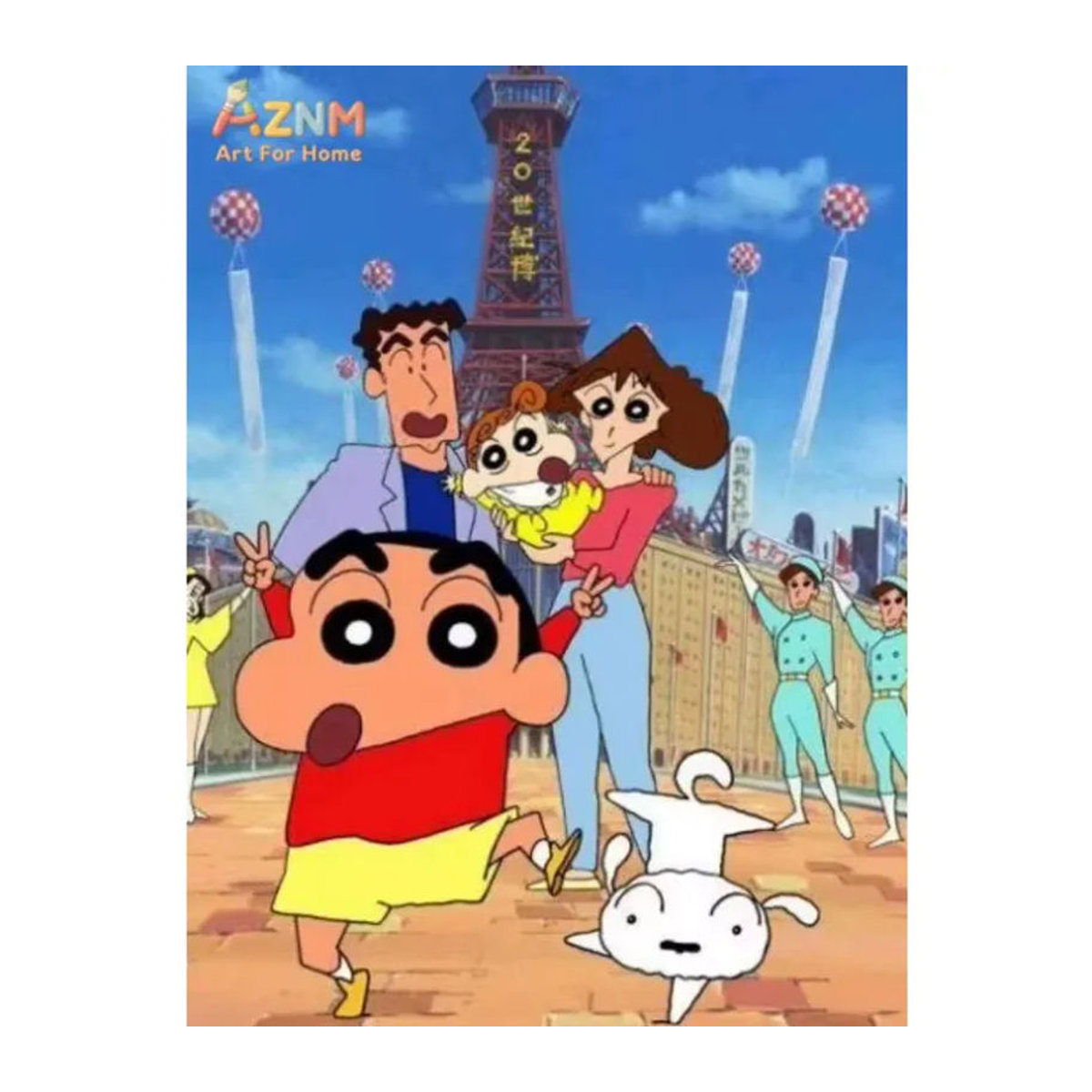 KAYOU Shin-chan Anime Leinwanddruck Mehrfarbig Dekoration für Kinder und Wohnzimmer - Bild 3