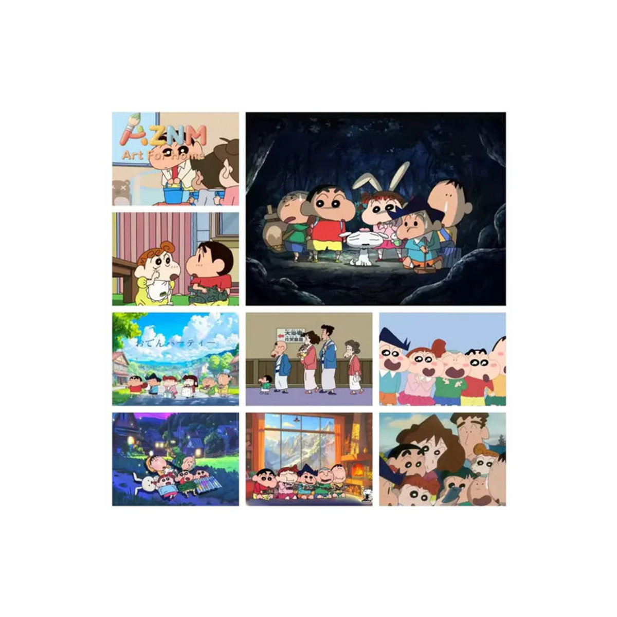 KAYOU Shin-chan Anime Leinwanddruck Mehrfarbig Dekoration für Kinder und Wohnzimmer - Bild 4
