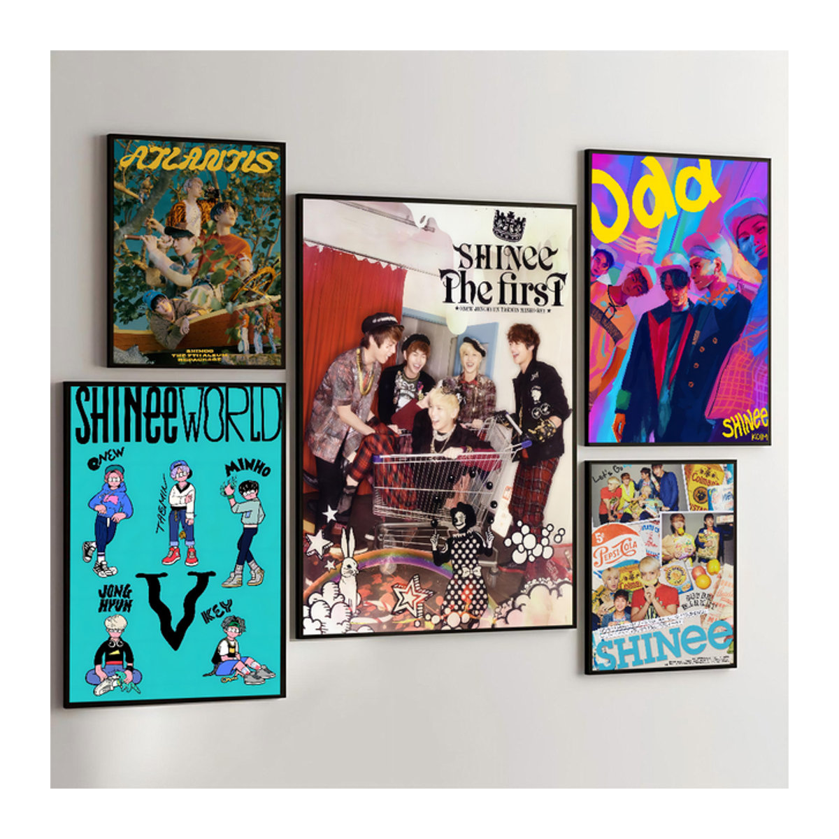 Kayou SHINee Kpop Poster Selbstklebender Wandaufkleber aus wasserfestem Papier, mehrfarbig - Bild 1