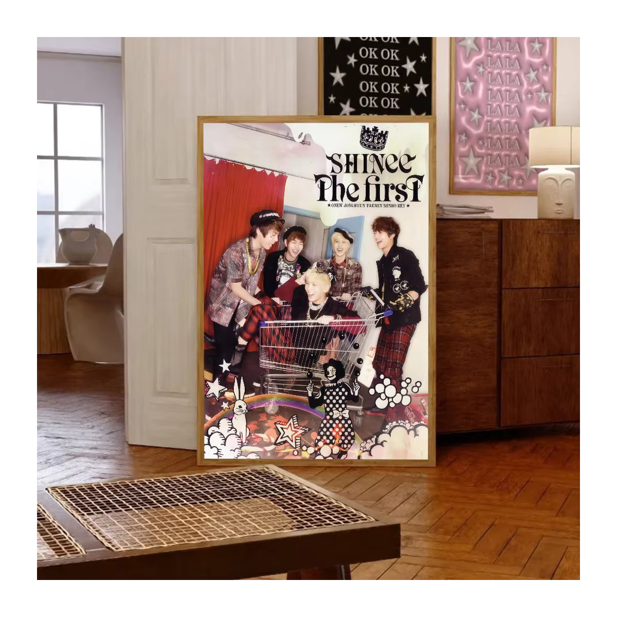 Kayou SHINee Kpop Poster Selbstklebender Wandaufkleber aus wasserfestem Papier, mehrfarbig - Bild 4