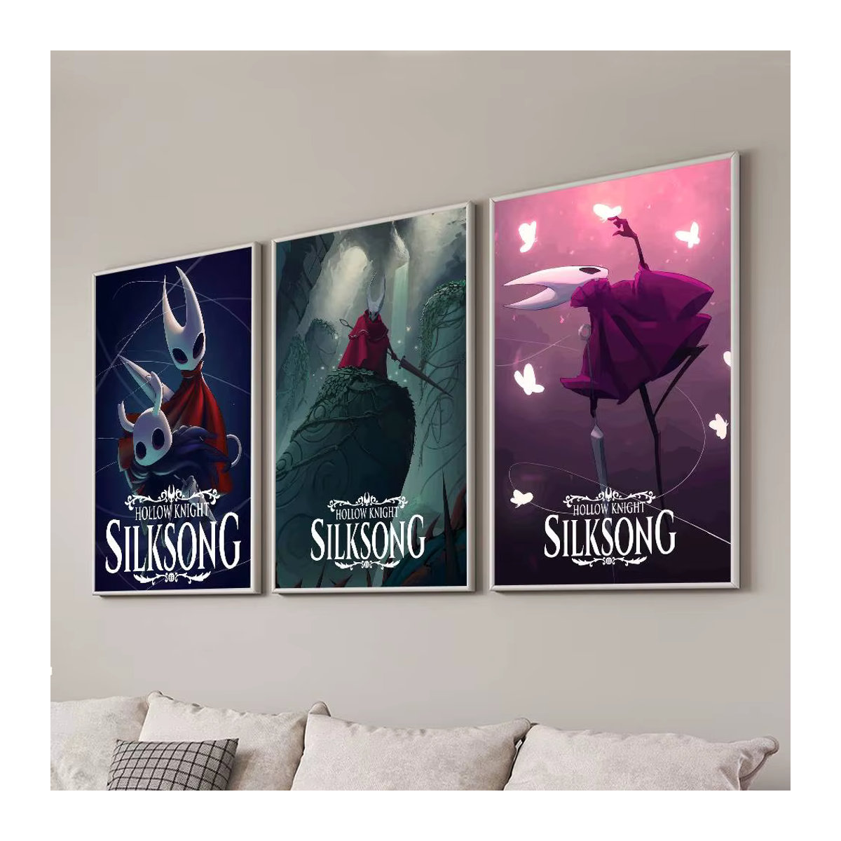 Kayou Silksong Poster H-Hollow K-Knight Selbstklebender Wasserdichter Papieraufkleber Mehrfarbig - Bild 2