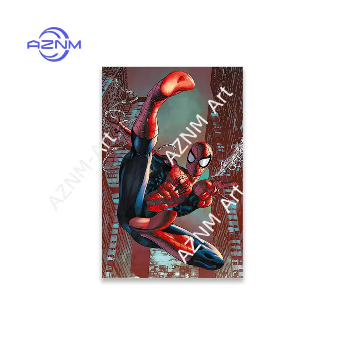 KAYOU Spider-Man Comics Poster Mehrfarbiger Leinwanddruck als wandmontierte Dekoration im Hochformat - Bild 2