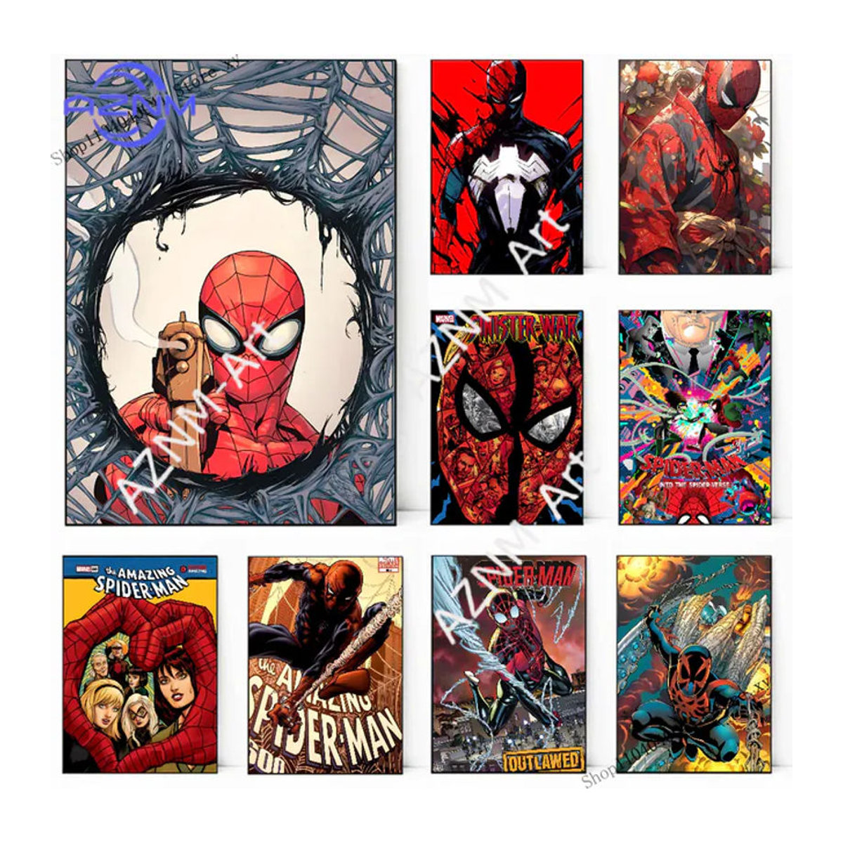 KAYOU Spiderman Marvel Superhelden Poster Mehrfarbig als Papierdruck für deine Wanddekoration - Bild 1