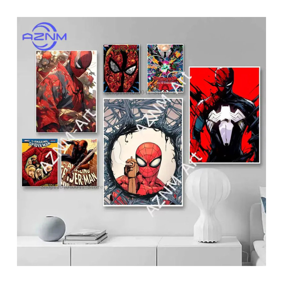 KAYOU Spiderman Marvel Superhelden Poster Mehrfarbig als Papierdruck für deine Wanddekoration - Bild 2
