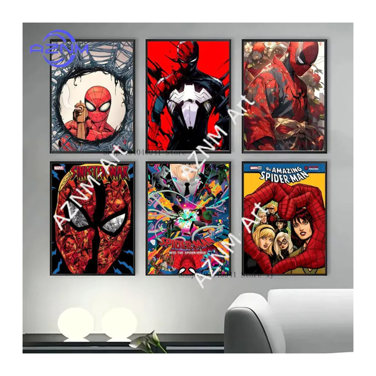 KAYOU Spiderman Marvel Superhelden Poster Mehrfarbig als Papierdruck für deine Wanddekoration - Bild 3