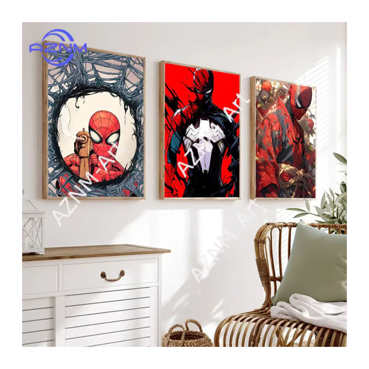 KAYOU Spiderman Marvel Superhelden Poster Mehrfarbig als Papierdruck für deine Wanddekoration - Bild 5