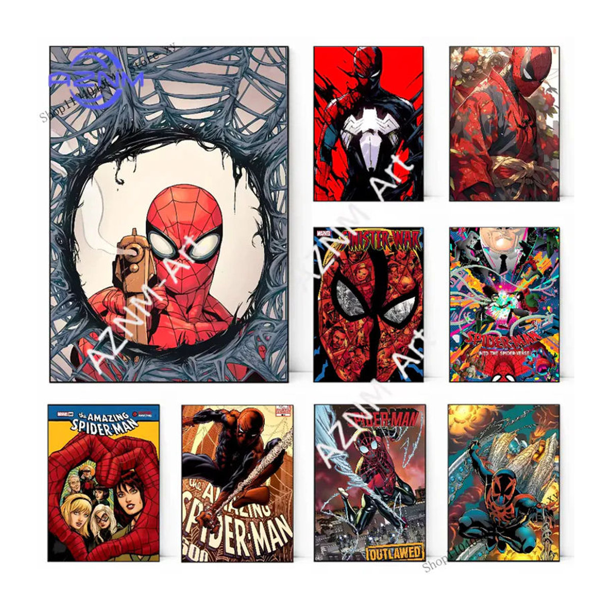 KAYOU Spiderman Marvel Superhelden Poster Mehrfarbig als Papierdruck für deine Wanddekoration - Bild 7