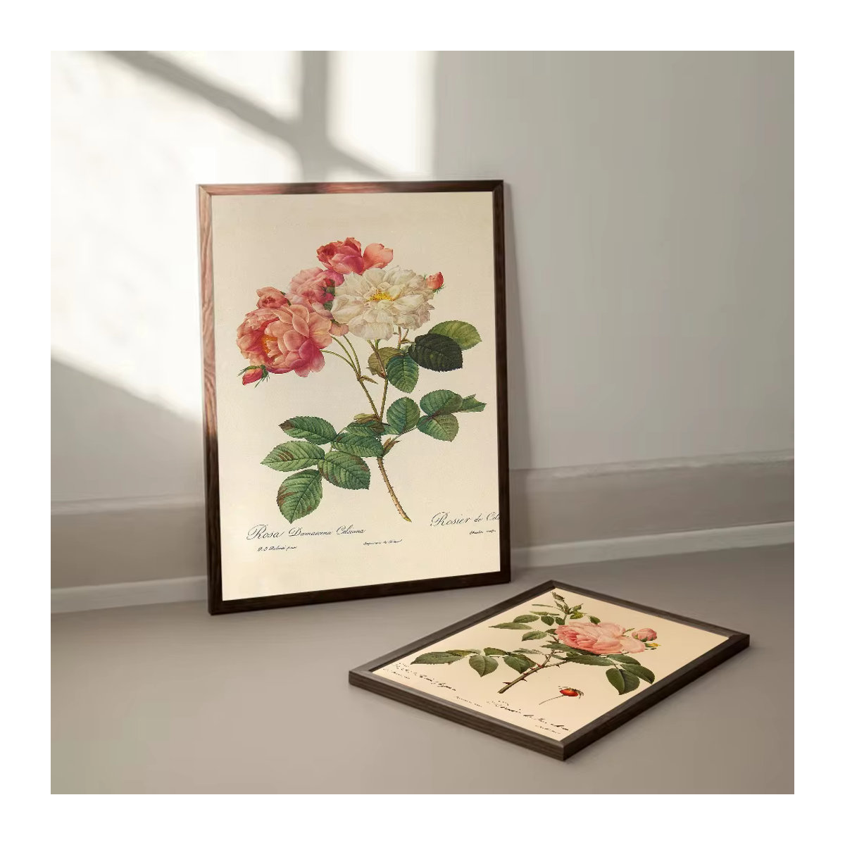Kayou Vintage Rose Blumen Wandaufkleber aus wasserfestem Papier, Mehrfarbig, Rechteckig - Bild 2
