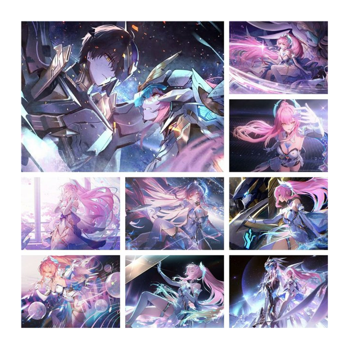 Kayou Wuthering Waves Aemeath Electric Ghost 5D Diamantmalerei Stickerei Kreuzstich Set in Mehrfarbig - Bild 1
