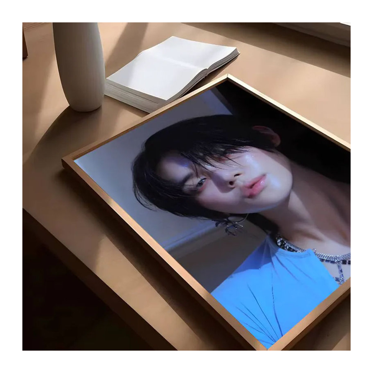 Kayou YEONJUN Kpop-Poster als wasserfester Wandkunst-Aufkleber in Vintage-Optik, mehrfarbig, rechteckig - Bild 4