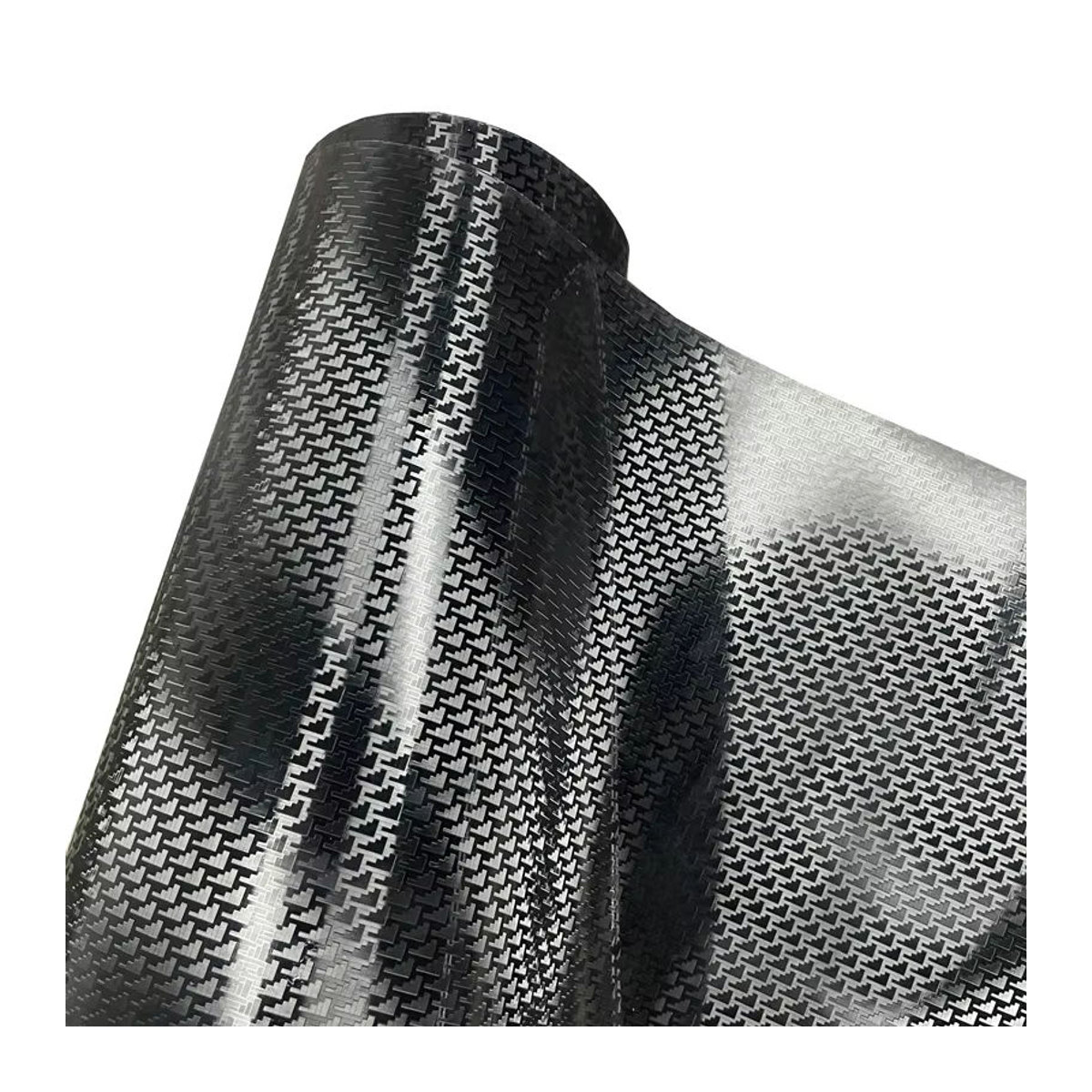 KDSTECK Premium PET Carbon Fiber Vinyl Wrap Film Selbstklebende Folie in Schwarz mit Flugzeug Muster für dein Auto - Bild 4