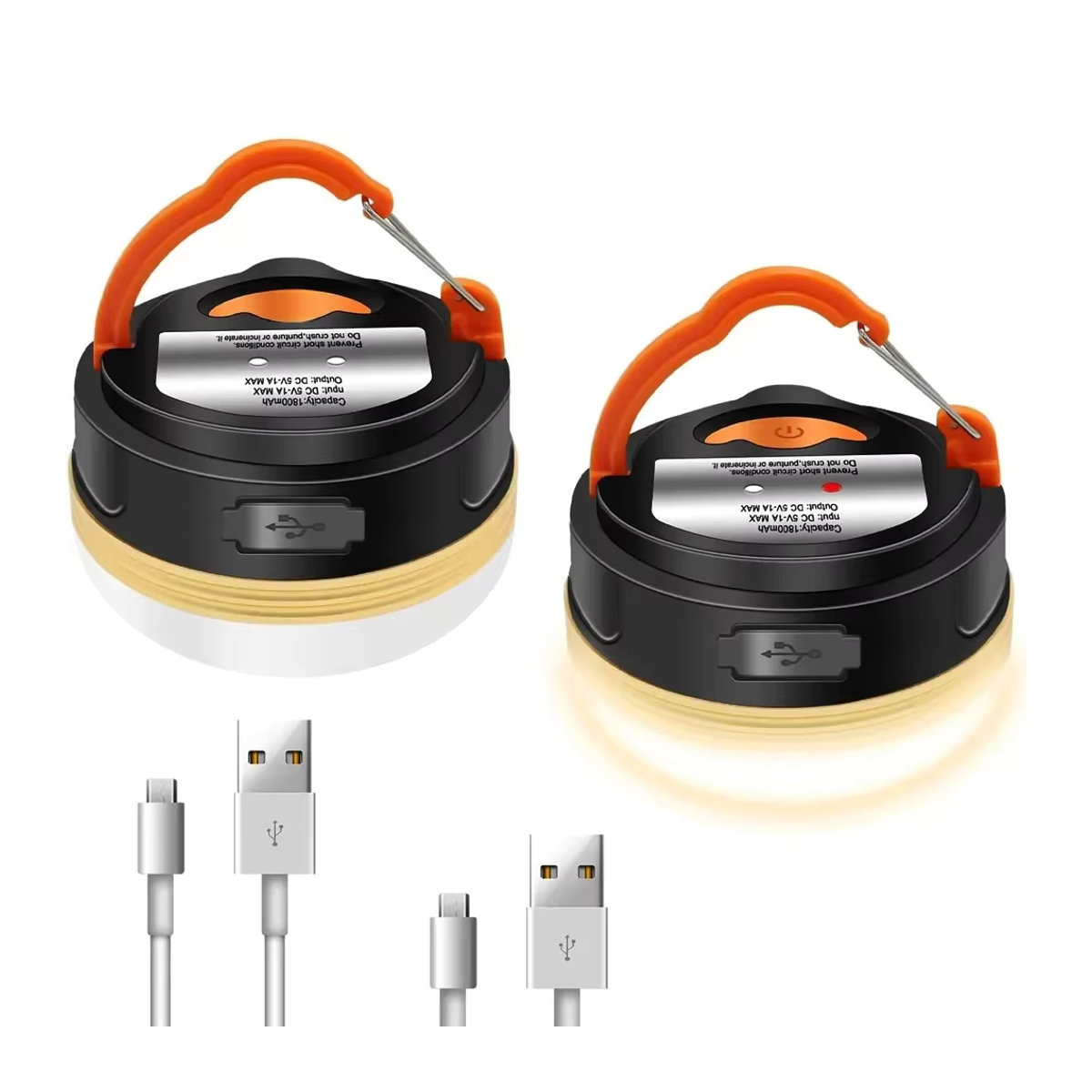 KDULIT 10W LED Camping Laterne mit 1800mAh Akku USB aufladbar und tragbar - Bild 7