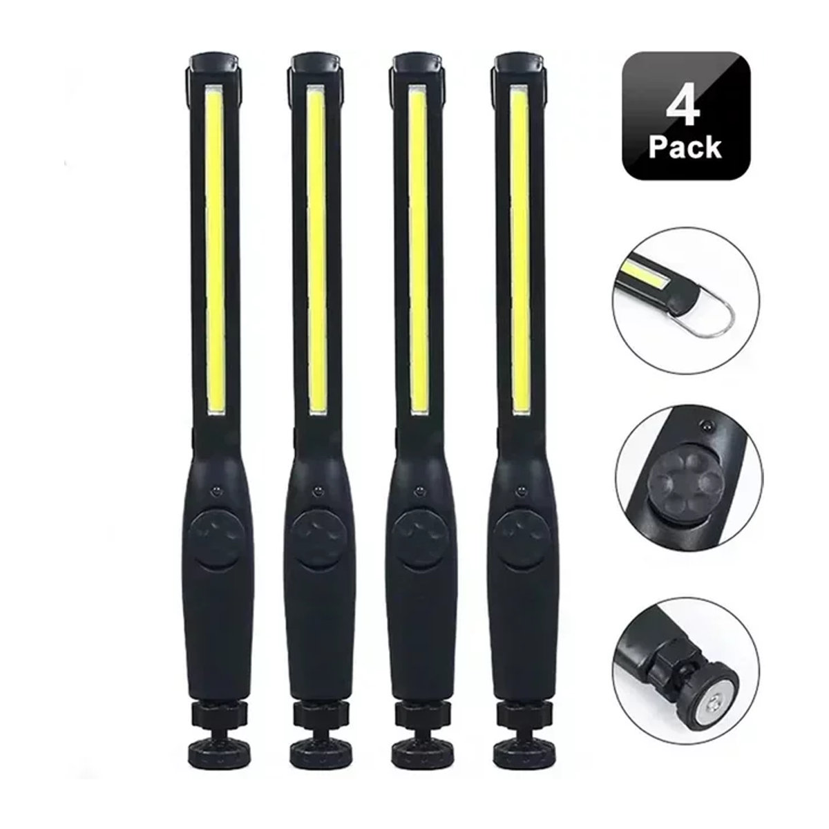 Kdulit COB LED Taschenlampe mit Magnet und USB-Wiederaufladung als magnetische Arbeitslampe und Campinglaterne - Bild 1